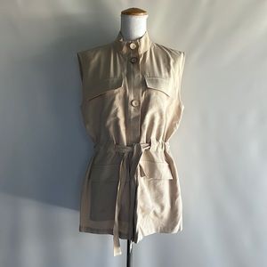 NWT Zara Belted Tunic Vest - sz S